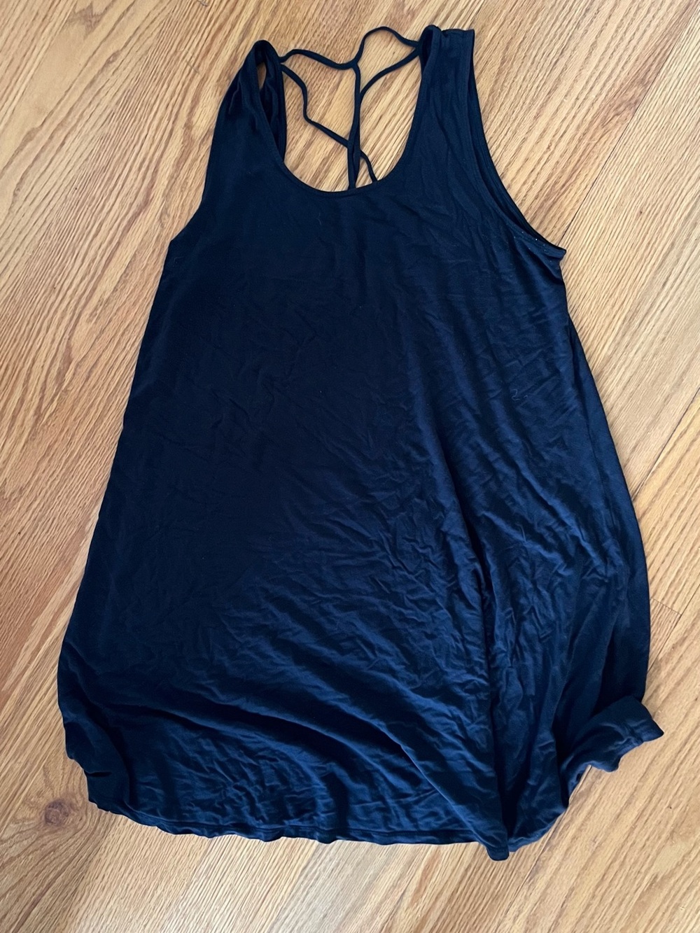 Black Strappy Women’s Swim Coverup Tunic